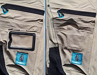 détail des poches côté gauche du pantalon ADVANCED SAFE de Mascot