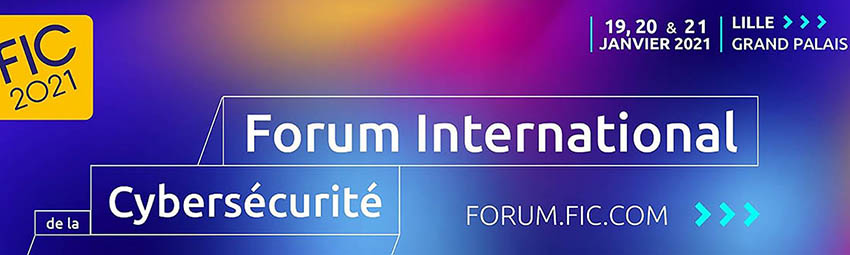bannière Forum International de la Cybersécurité (FIC) 2021